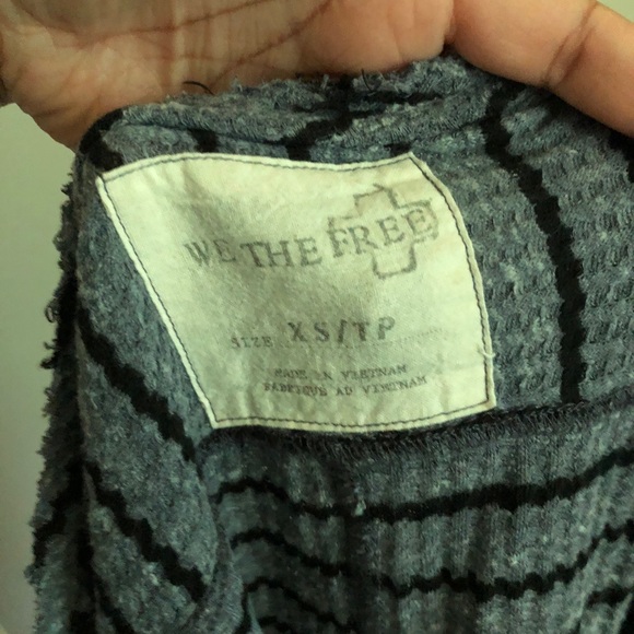 Free People We The Free Striped Peplum Top - Picture 4 of 4